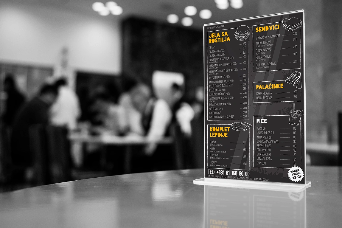 Food menu Mockup 2